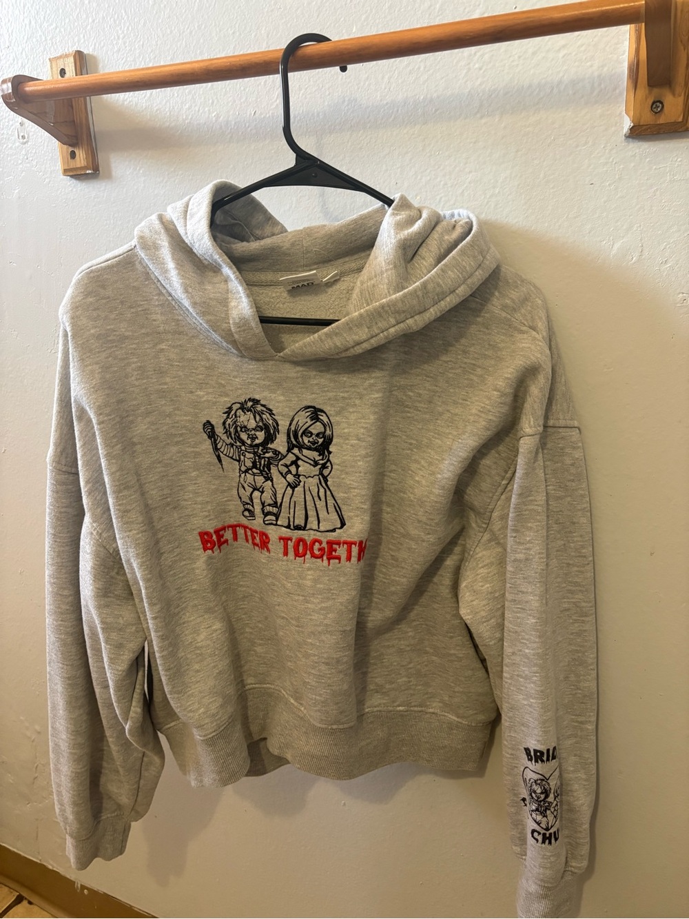 Graphic "Better Together" Grey Hoodie